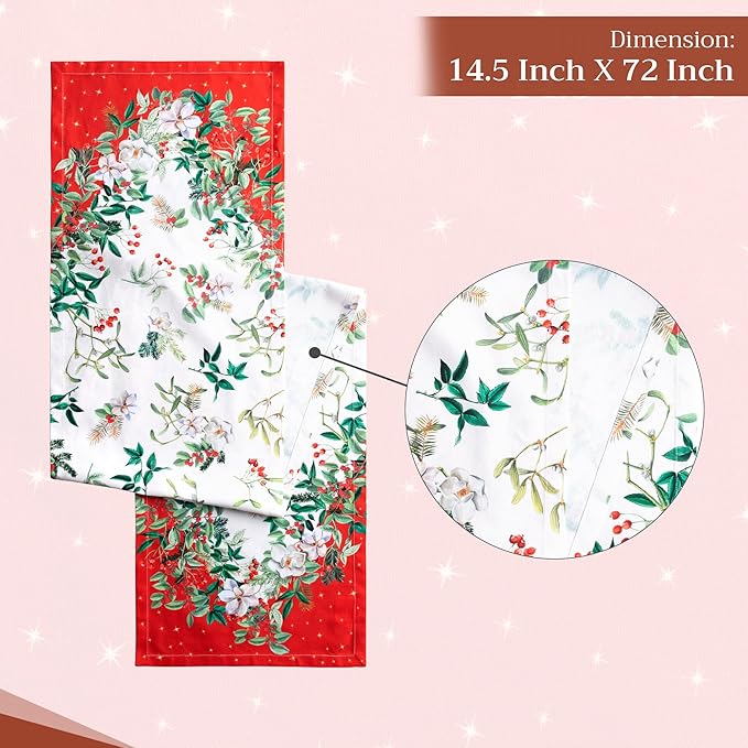 Maison d' Hermine Table Runner 100% Cotton Single Layer Table Runners 72 inches - Image 4