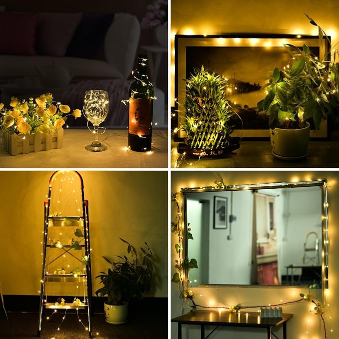 ANJAYLIA 16.5Ft 50 LED Fairy Lights Battery Operated String Lights - Image 6