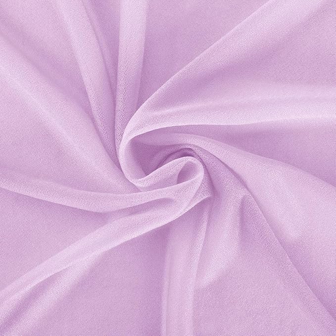 Lilac Elegant Arch Draping Fabric 2 Panels Outdoor 29" × 20Ft Sheer Chiffon - Image 4