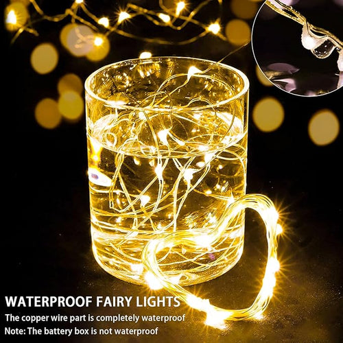 100 Pack Fairy Lights 7Ft 20 LED Twinkle String Lights 3 Modes Battery Operated - Image 2