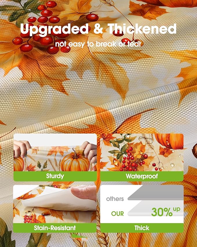 Pureegg Plastic Table Cloth Disposable 10 Pack, 54 x 108 Inch Table Cloths - Image 3