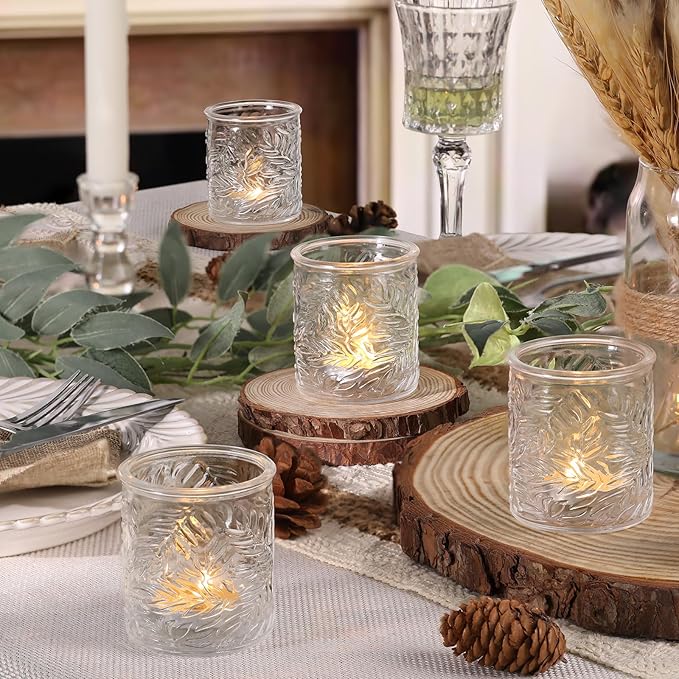 24 pcs Clear Votive Candle Holders, Glass Candle Holders - Image 5