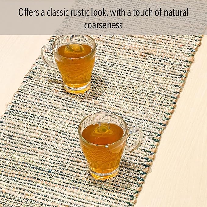 Chardin home Natural Jute Table Runner 13x90 Inch – Vintage Boho Rustic Table - Image 5