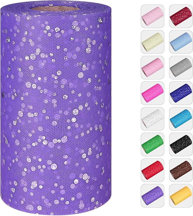 Glitter Tulle Rolls by ICOSHOW