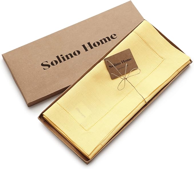 Solino Home Linen Yellow Table Runner 156 Inches Long - Image 5