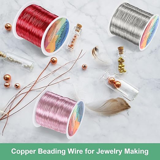 0.2mm Jewelry Wire, 32 Gauge 328FT Craft Wire Copper Beading Wire - Image 5