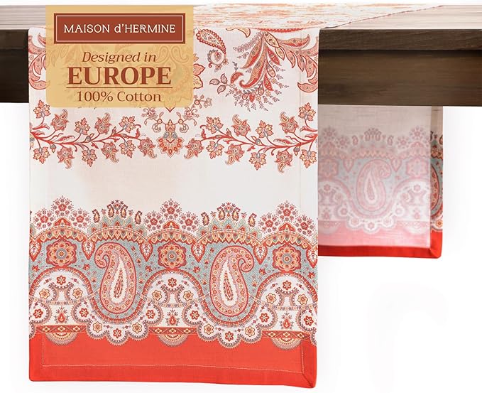 Maison d' Hermine Table Runner 100% Cotton Single Layer Table Runners 72 inches by MaisondHermine