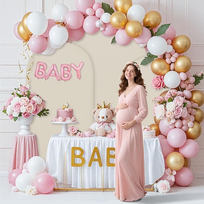 Wedding Arch Covers Arch Backdrop Cover Arch Stand Covers 7.2FT 6FT Set 2 Arch - Image 3