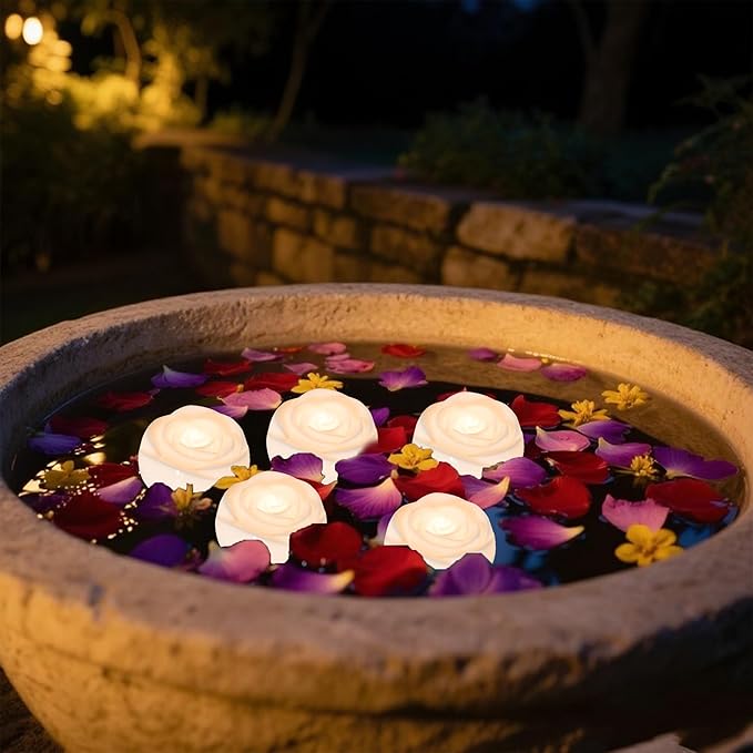 Aignis 24pcs Flameless LED Floating Candles, 120+ Hours Glow Time, Cozy Light - Image 4