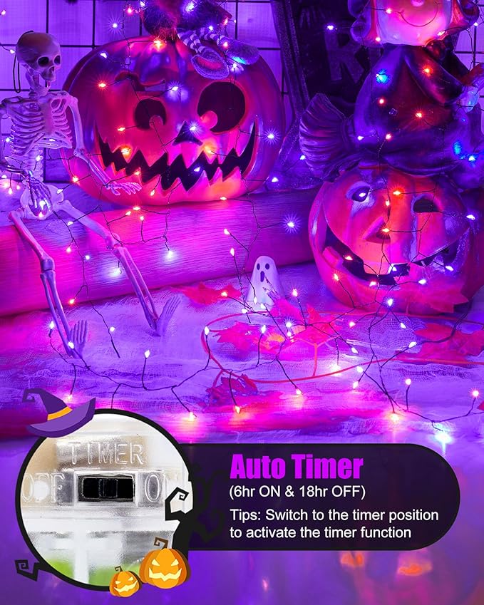Fairy Lights Battery Operated, Twinkle String Lights Waterproof Silver Wire 5 - Image 2