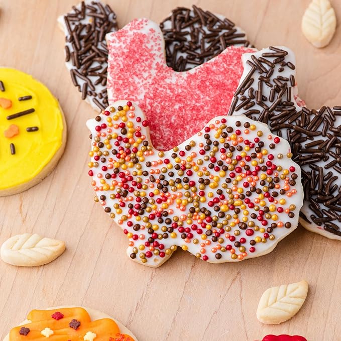 Sweets Indeed Sprinklefetti Fall 6-Cell Sprinkle Jar – 6 Assorted Fall - Image 7