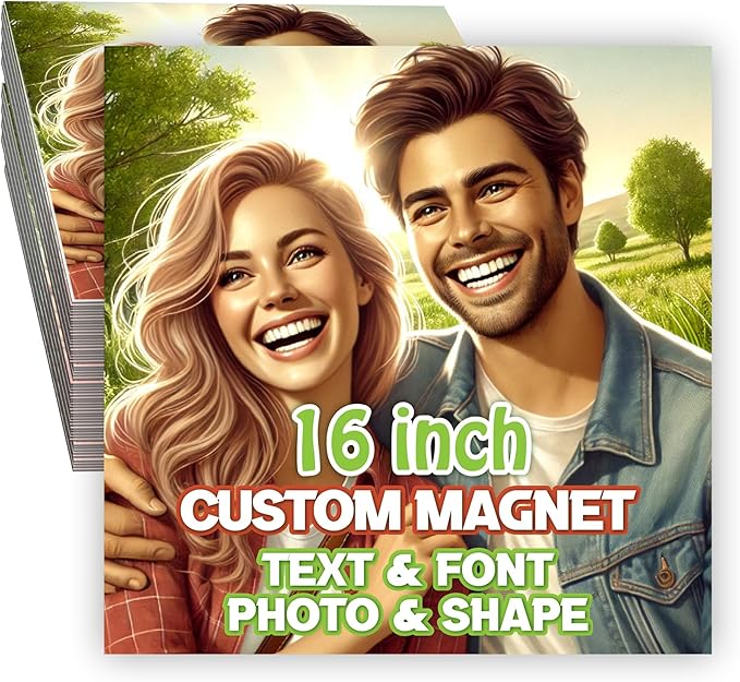 KETABAO – 16" Customized Square Photo Magnets by KETABAOMotorcycleParts