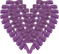 50pcs 1-1/2" Purple Satin Ribbon Bows Without Twist Ties Mini Ribbon Bows by Micomon