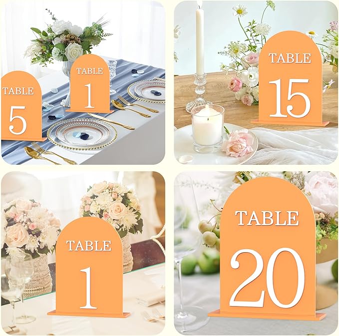 Arch Wedding Table Numbers 1-20 - Image 7