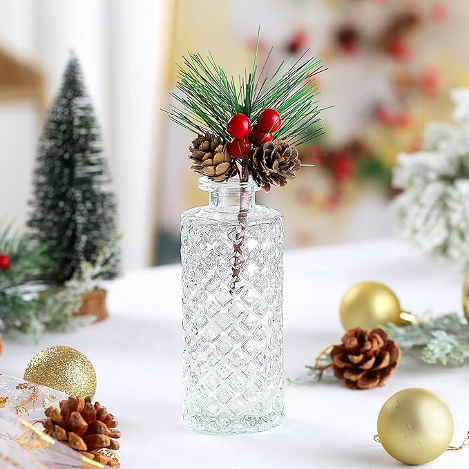 Glass Bud Vases in Bulk Set of 30 Pcs, Small Glass Vases - Image 4