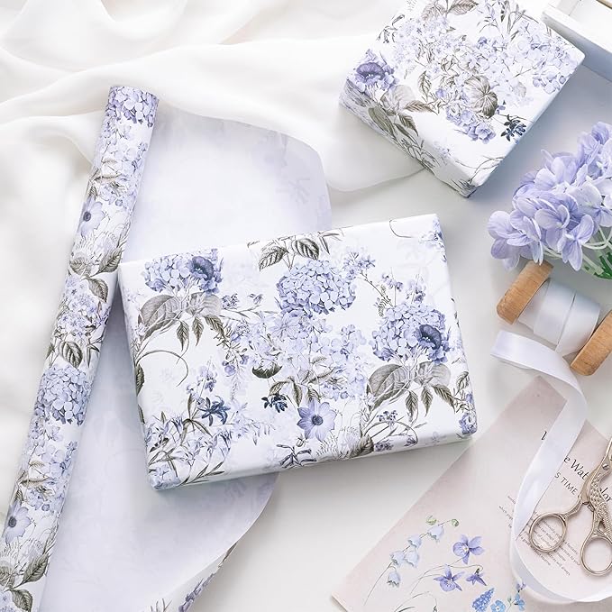 RUSPEPA Floral Wrapping Paper Roll - Image 4