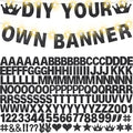 167Pcs DIY Glitter Customizable Banner Kit Happy Birthday Custom Letters Banner by WELITTCON