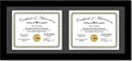 Creative Picture Frames 10X20Bk-B Black Horizontal Double Diploma Frame by CreativePictureFrames