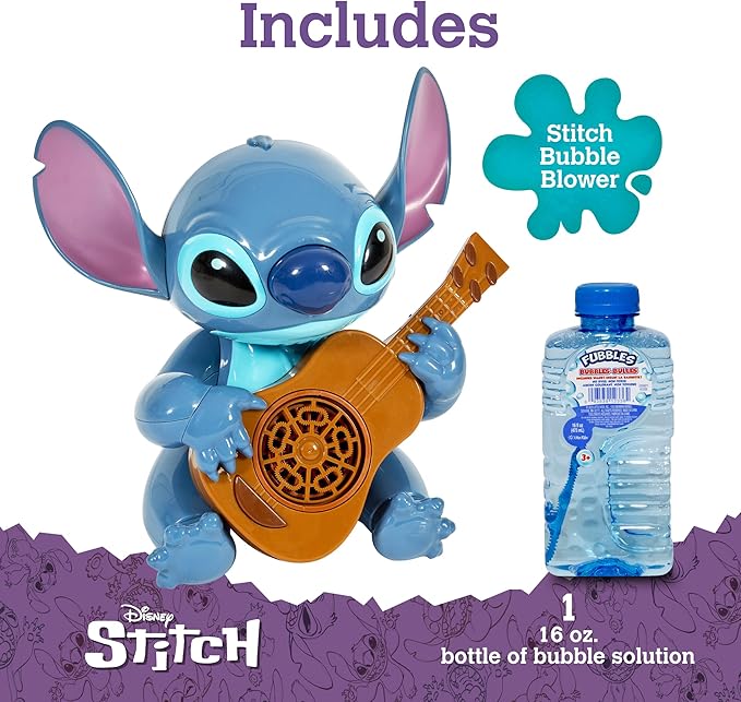 Stitch NO Spill Musical Bubble Machine | Bubble Toy - Image 2