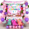 194 PCS Pink Dinosaur Party Decorations by HJINGY