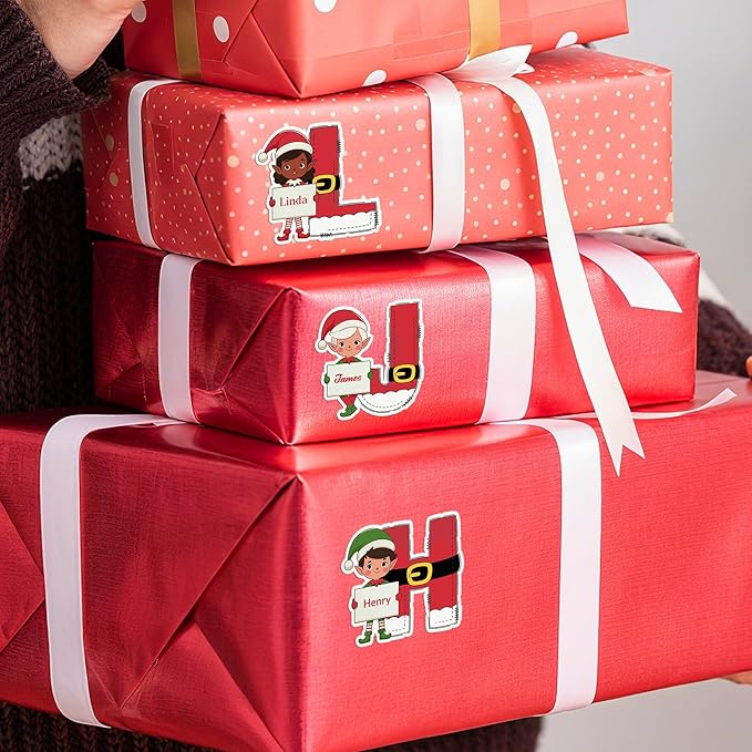 Personalized Christmas Stickers, Custom Name & Elf Waterproof Christmas Gift - Image 5