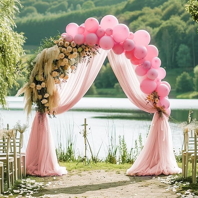 Wokceer Wedding Arch Draping Fabric 28.7" x 20FT - Image 3
