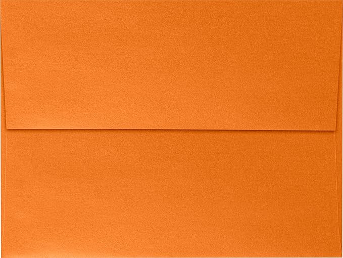 LUXPaper A7 Invitation Envelopes | Peel & Press | 5 1/4" x 7 1/4" | Flame - Image 2