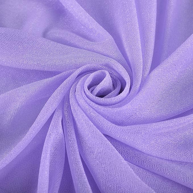 Wedding Arch Draping Fabric Lavender Purple Sheer Wedding Arch Drapes - Image 4