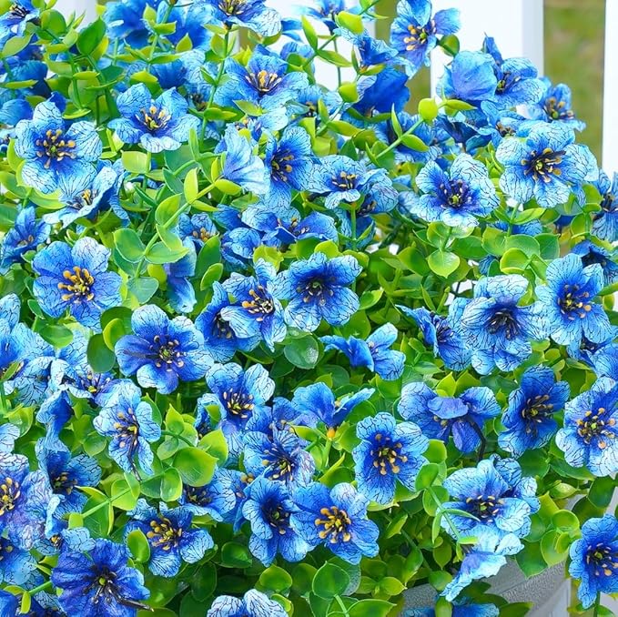 HyeFlora Artificial Flowers for Outdoor Indoor Garden Home Decoration, Faux - Image 2