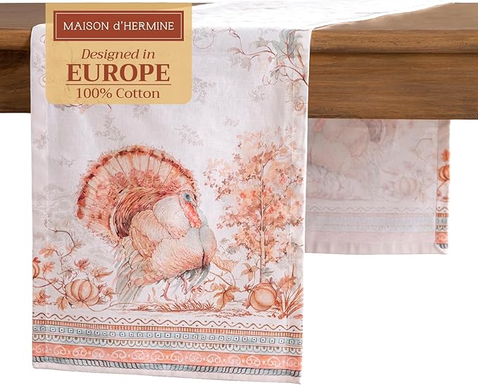 Maison d' Hermine Table Runner 100% Cotton Single Layer Table Runners 72 inches by MaisondHermine