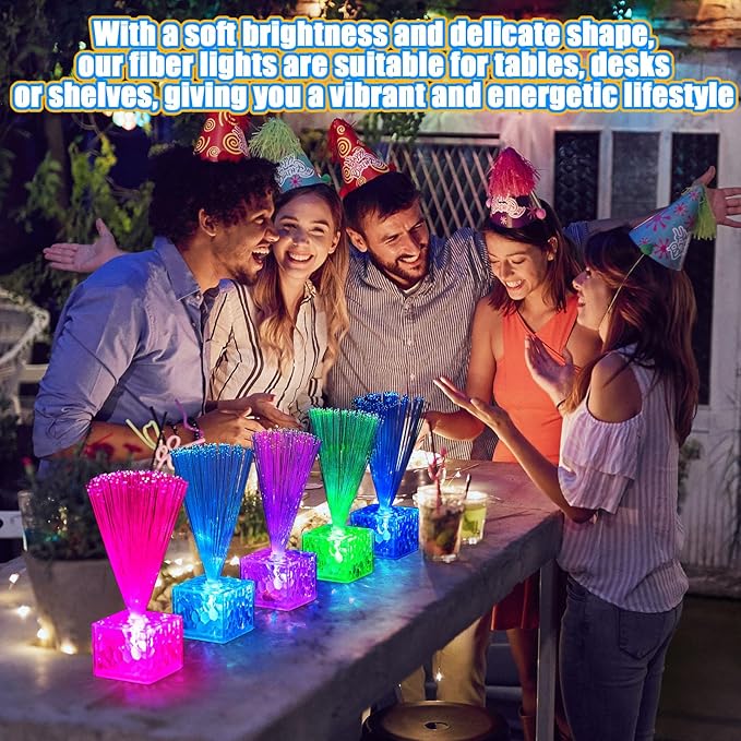 Amylove 30 Pcs Mini Fiber Optic Lamps Bulk Small LED Light up Table Centerpieces - Image 4