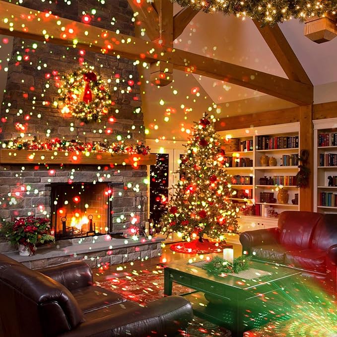 Christmas Laser Light Projector Red and Green Star Laser Lights Show - Image 4