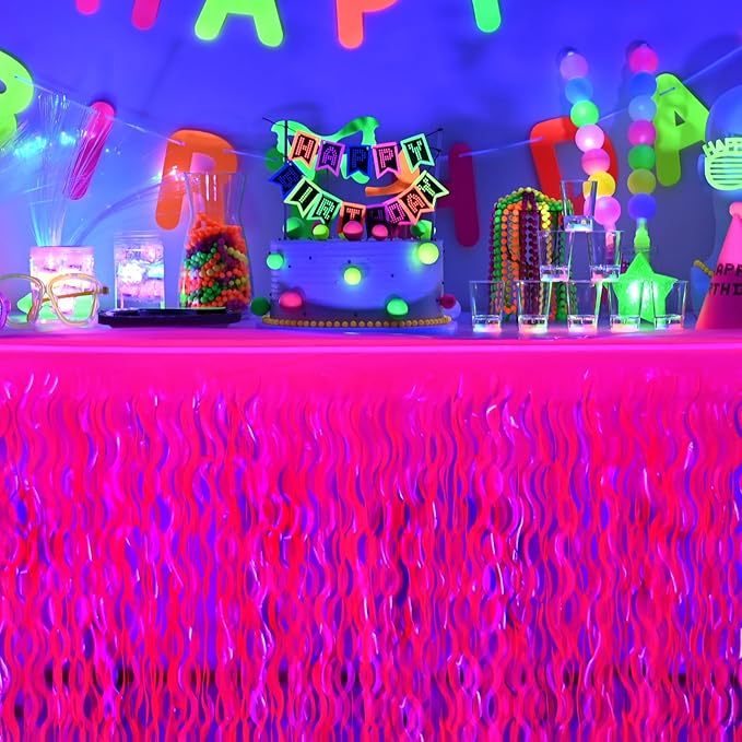 Mega-L Glow in The Dark Party Supplies, 2 Pack Neon Party Decorations - Image 3