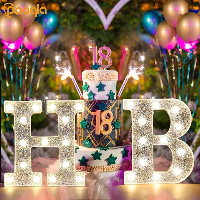 Pooqla Light Up Letters, LED Marquee Letters - Image 6