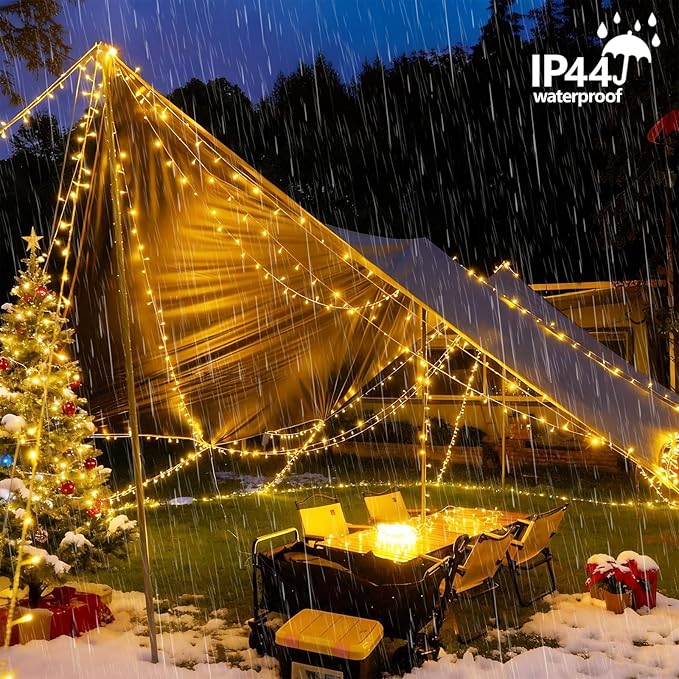 YEGUO 165ft 500 LED String Lights Outdoor Waterproof, 8 Modes Fairy Light - Image 6
