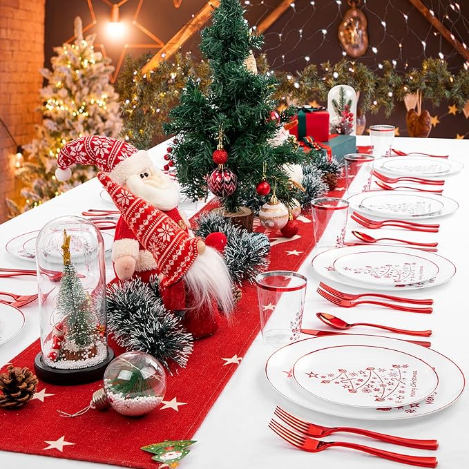 Supernal 150pcs Christmas Dinnerware - Image 7