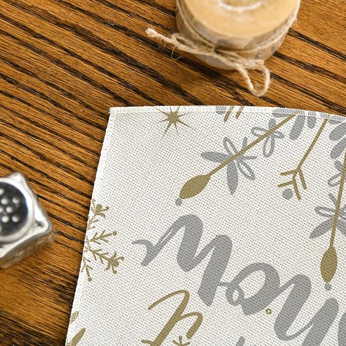 Artoid Mode Christmas Snowflakes Wedge Shape Placemats - Image 7