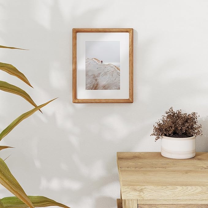 8x10 Picture Frame USA-Sourced Natural Cherry Wood Solid Original Wood Photo - Image 6