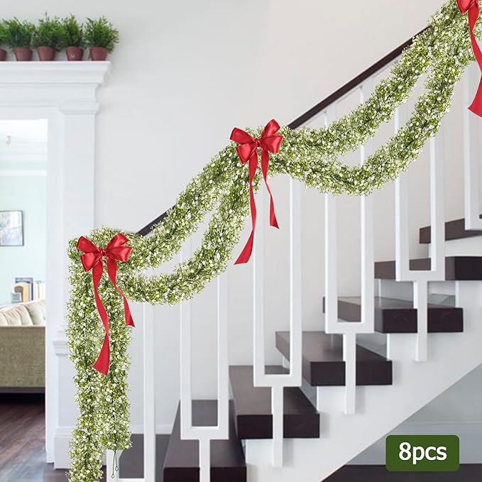2 Pcs 5.8ft Artificial Baby Breath Flower Vines, Babys Breath Artificial - Image 7