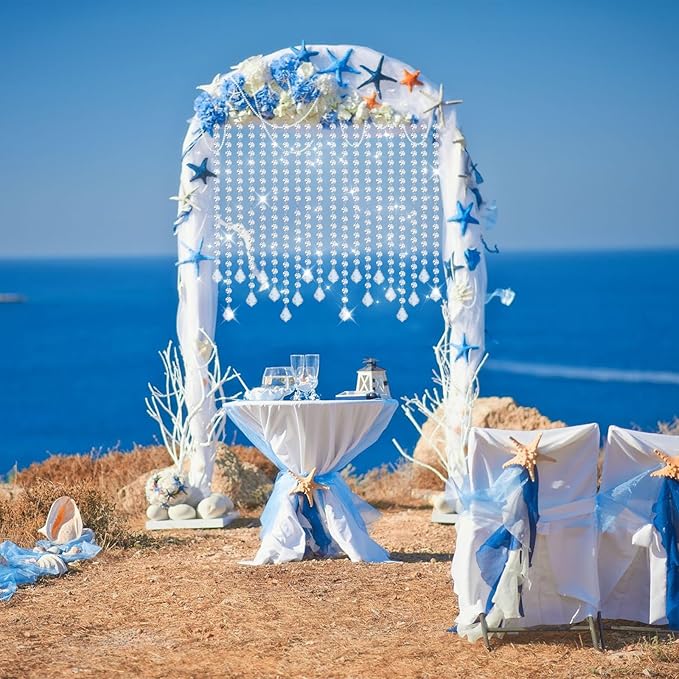 10 PCS Crystal Garland Strands, 33ft Hanging Crystal Strings - Image 5