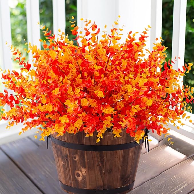 Artificial Fall Flowers Faux Mums - Image 2