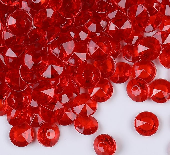 1000pcs Platic Acrylic Gems Fake Acrylic Diamonds Vase Filler Beads Faux by WelcometoGintoaria