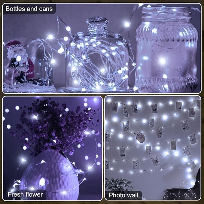 Aogist 24 Pack Fairy Lights 3 Modes 7ft 20 LED Waterproof, Battery Operated - Image 6