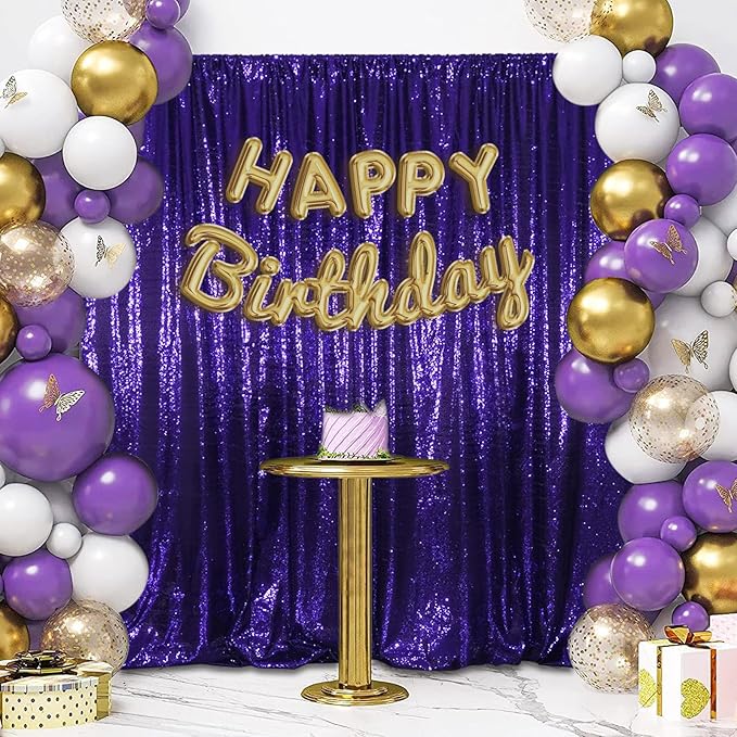 SquarePie Sequin Backdrop Less Transparent Background Sparkly Curtain - Image 8