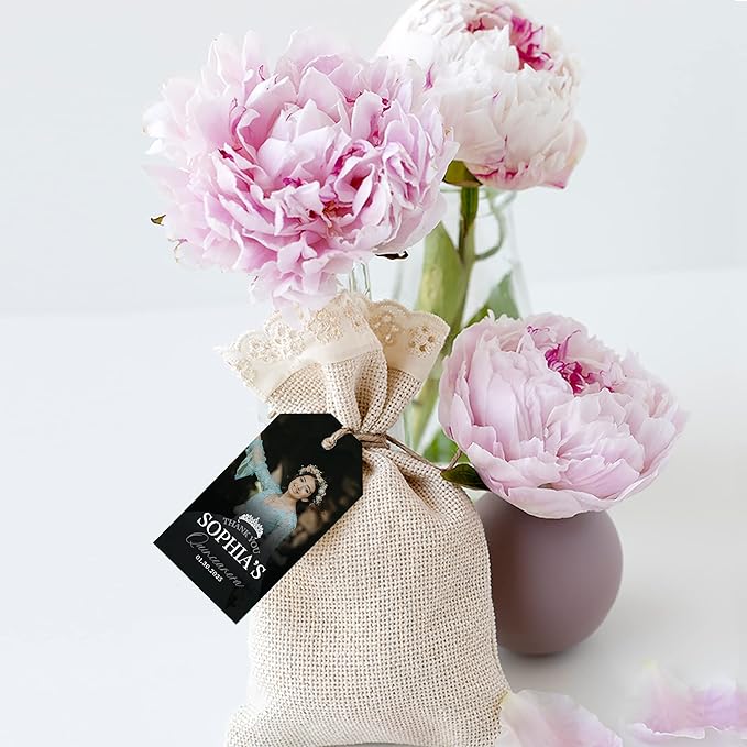 Andaz Press 40-Pack Personalized Quinceañera Favor Tags - Image 4