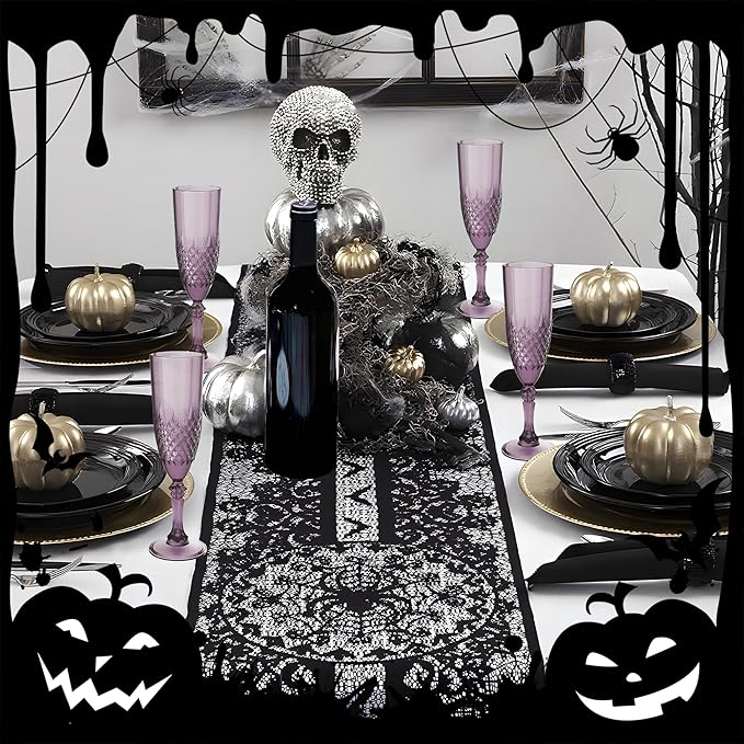 Plastic Champagne Flutes, for Halloween Weddings Bachelor Parties Toasting and - Image 4