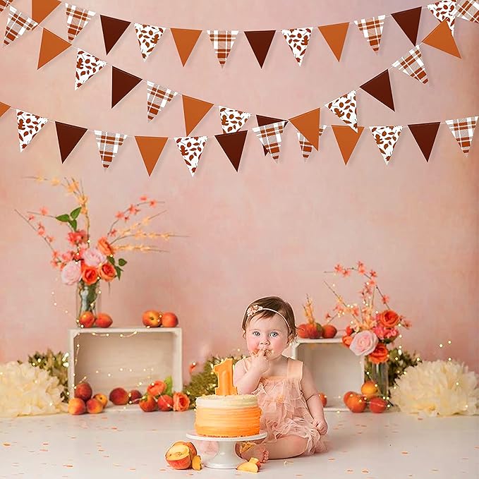 pinkblume Fall Party Decorations Maple Leaf Pennant Banner Triangle Hanging - Image 6
