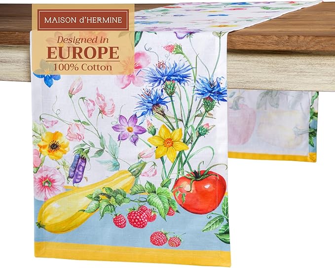 Maison d' Hermine Table Runner 100% Cotton Single Layer Table Runners 72 inches by MaisondHermine