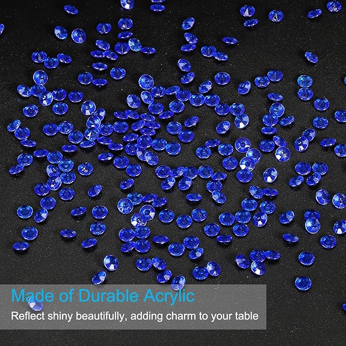 PATIKIL 4000 Pcs Wedding Table Scatter Confetti Crystals 6mm Acrylic Diamonds - Image 3