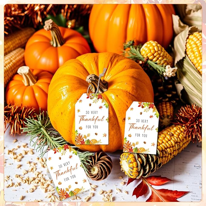 100PCS Thank You Gift Tags Fall Gift Tags - Image 6